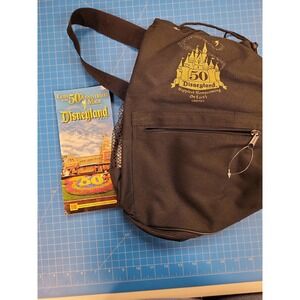 Toppers Disneyland 50th Anniversary Drawstring Backpack Insulated Cooler Bag Map